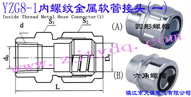 YZG8-1 ݼyܛܽ^(һ)Inside Thread Metal Hose Connector 1