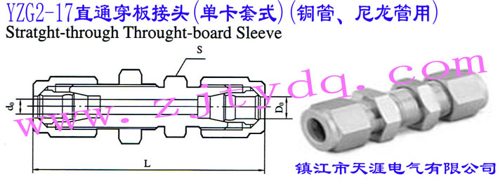 YZG2-17ֱͨ^(οʽ)(~)Straight-through Through-board Sleeve