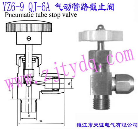 YZ6-9 QJ-6A (dng)·ֹyYZ6-9 QJ-6A Pneumatic Tube Stop Valve